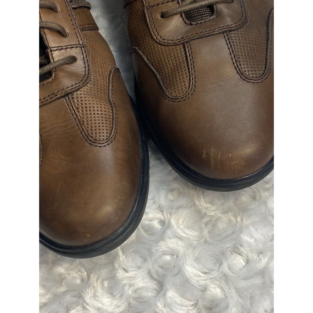 Clark’s men brown Tie oxford shoe size 9 Extra Lite Sole Comfort - Picture 9 of 10